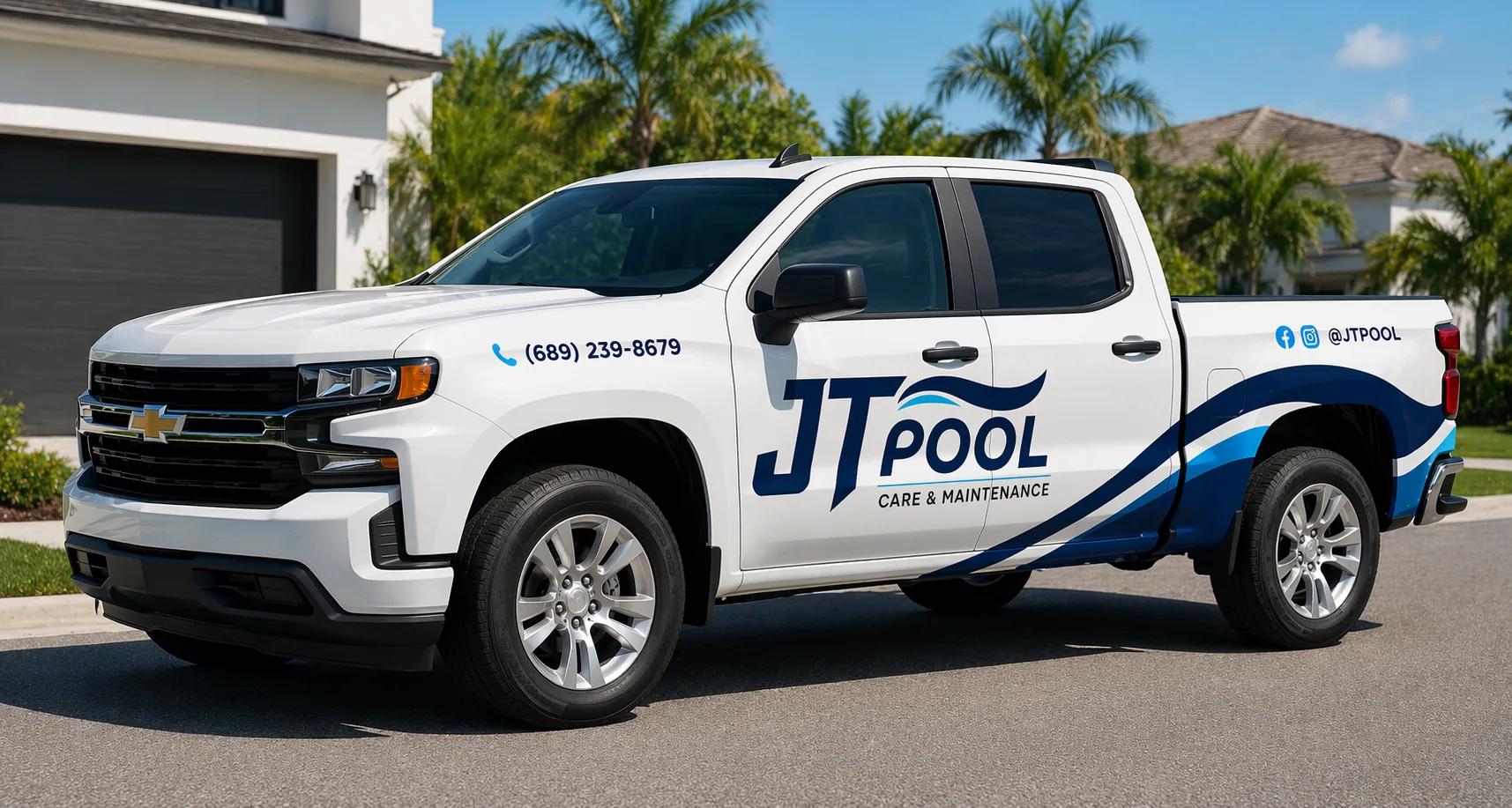 JT Pool service truck